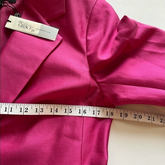 NWT ($200) Talbots Blazer Jacket Coat Office Career Work Pink Jacket, Sz 8 - Picture 12 of 14